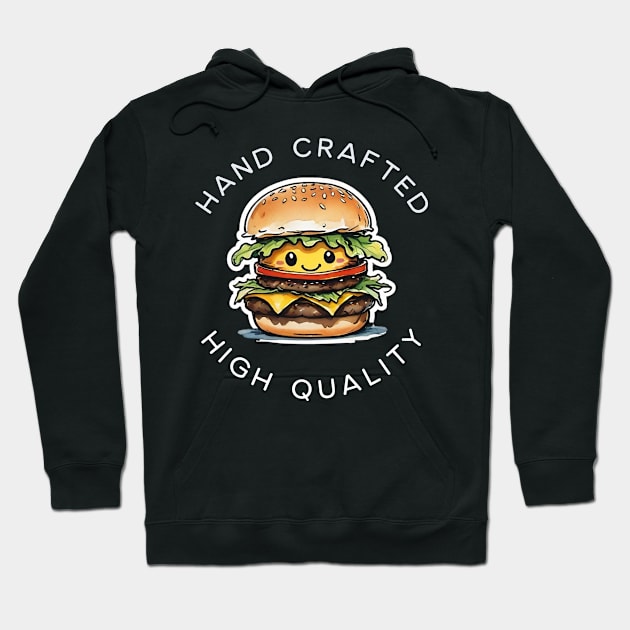 Hand Crafted Burger Hoodie by MonkeyLogick